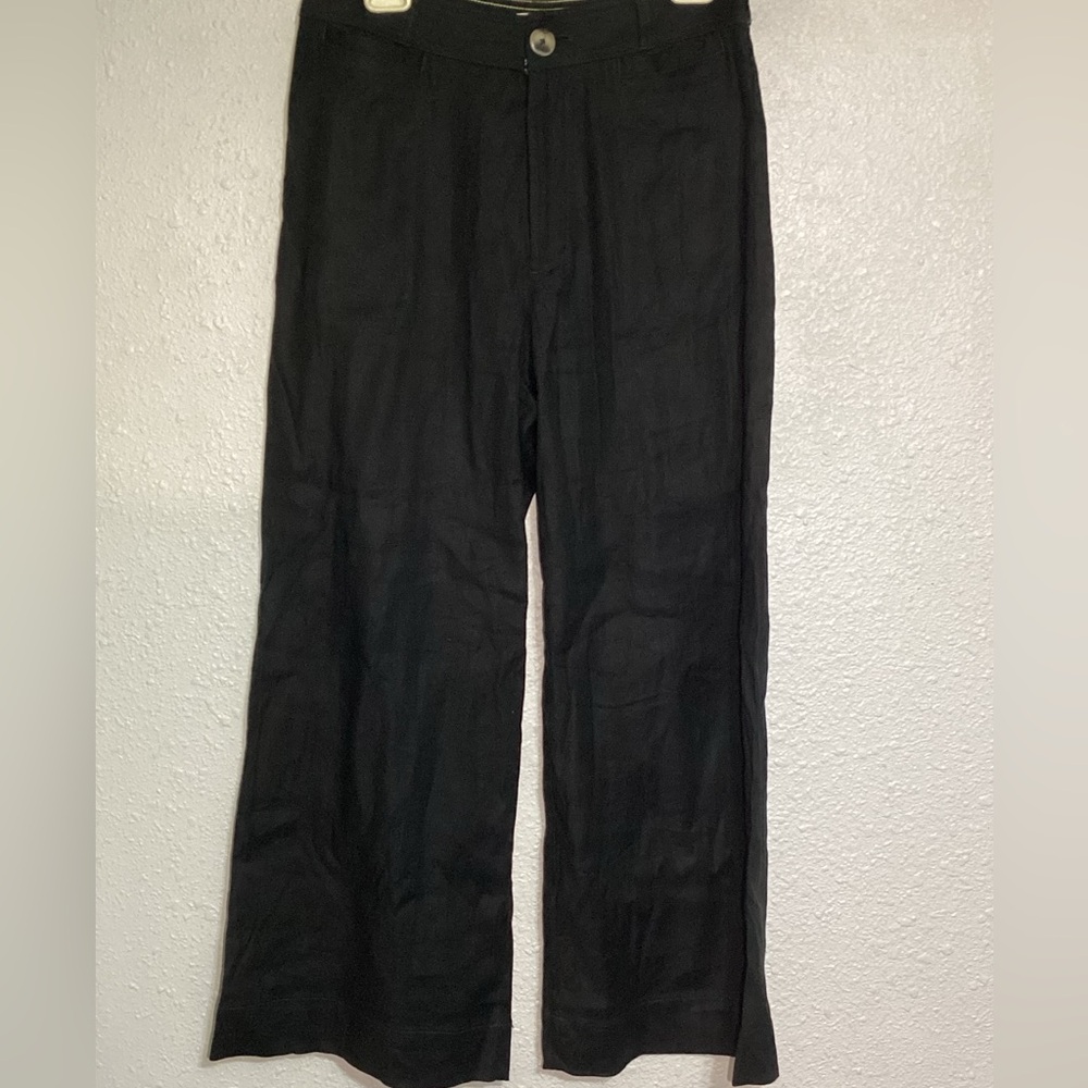 Maeve Anthropologie Black wide leg pants size 29